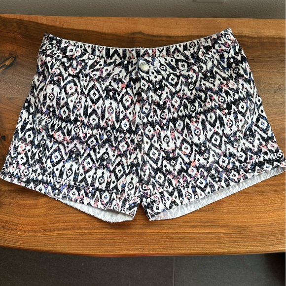 Lole Pants - Lole Shorts, Black / White Geometric Print, Women's 4